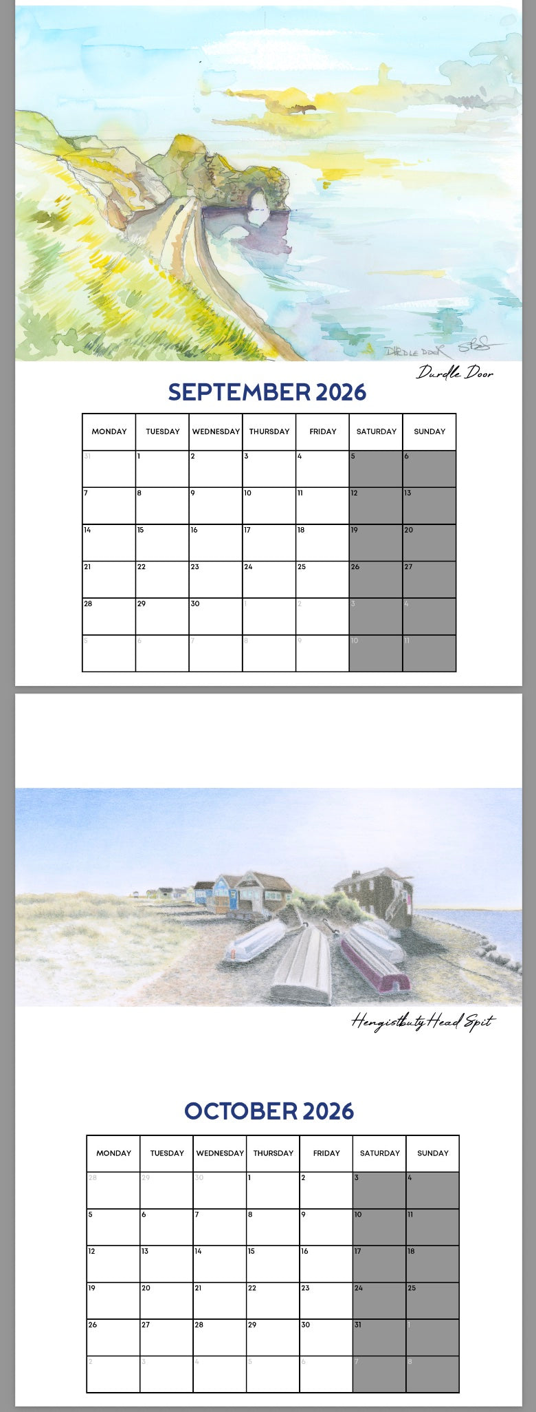 Coastal Creative 2026 Calendar