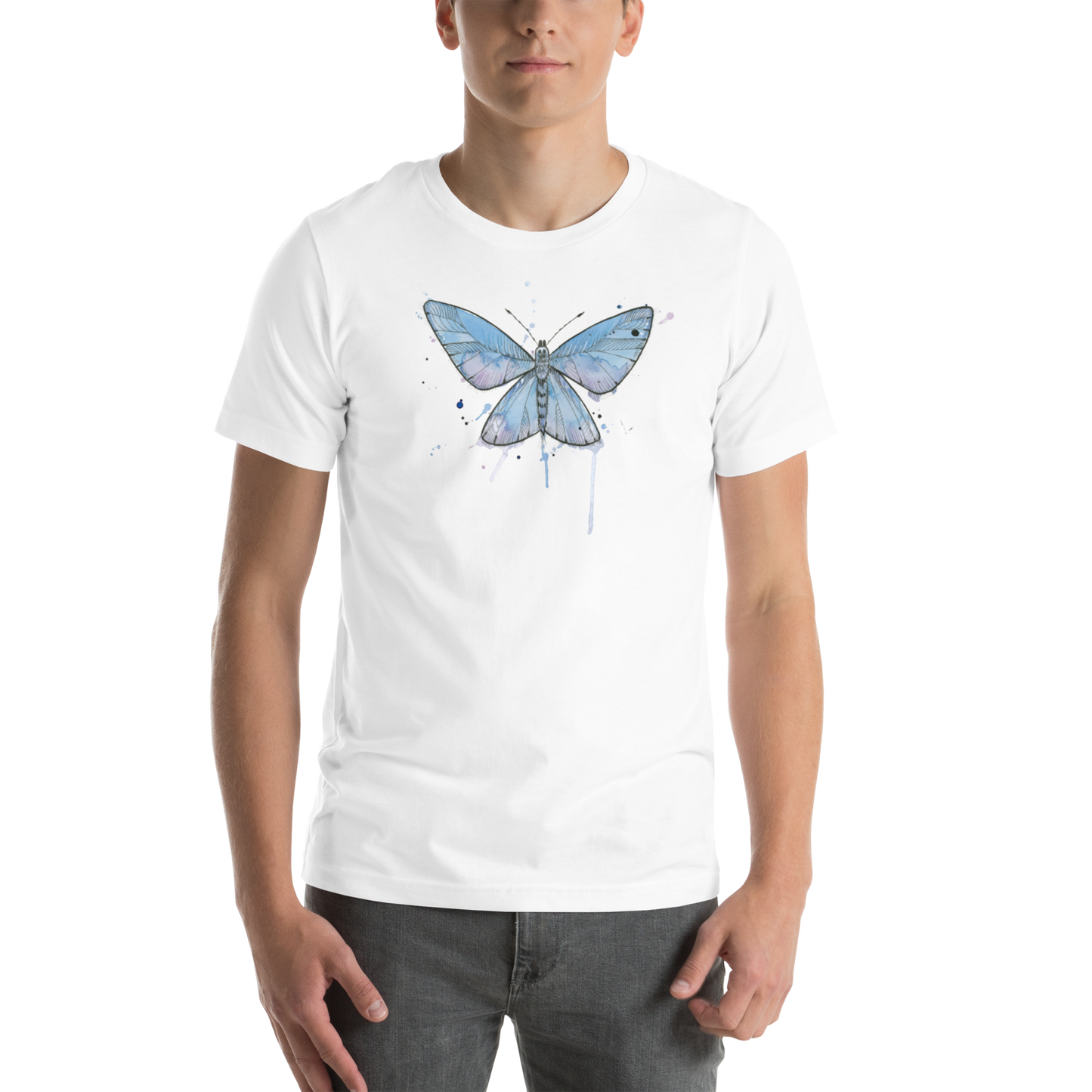 Blue Butterfly Artee T-shirt