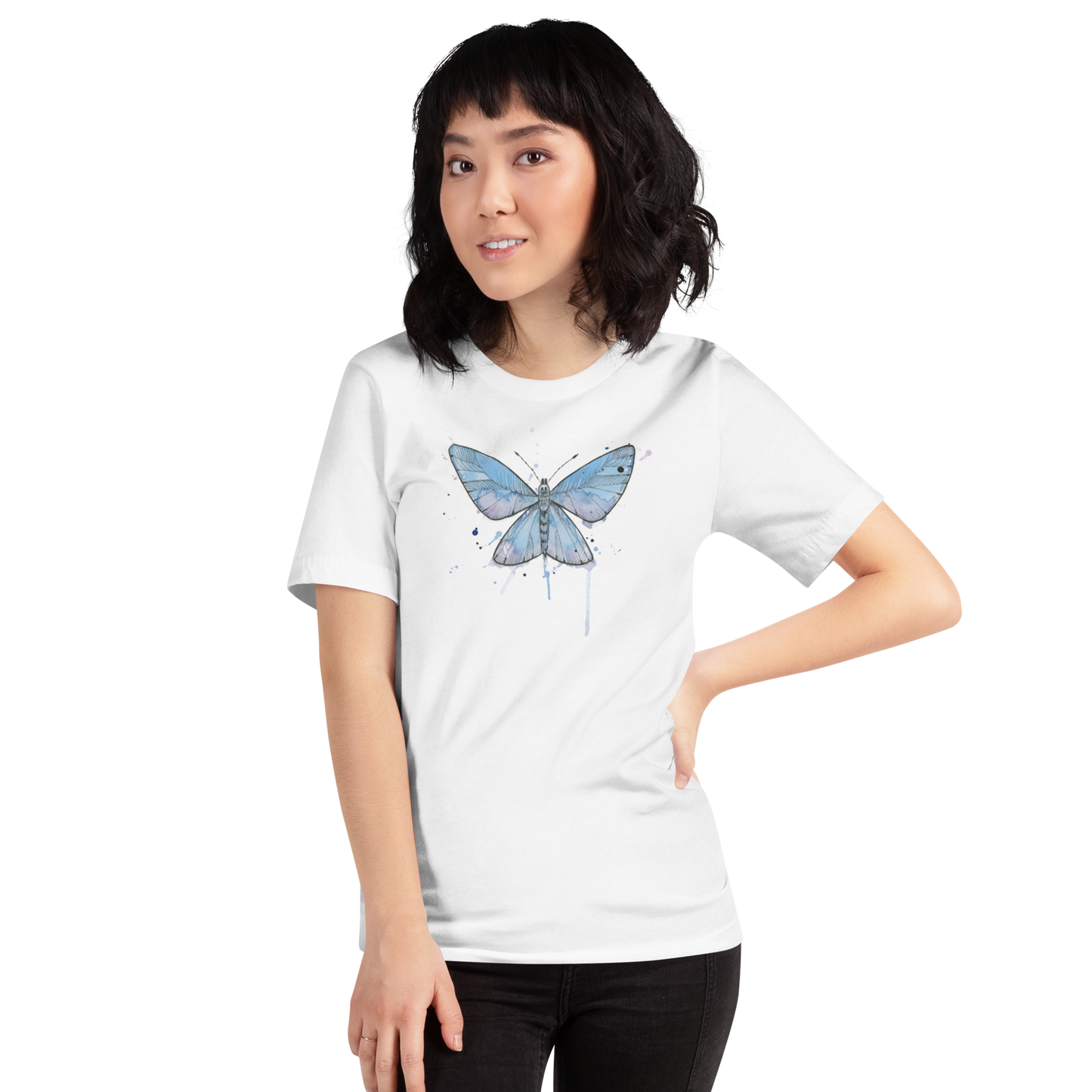 Blue Butterfly Artee T-shirt